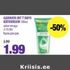 Allahindlus - GARNIER INT 7 DAYS
KÄTEKREEM 
