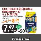 Allahindlus - Gillette Blue3 ühekordsed
raseerijad 9 tk
+ 3 tk tasuta