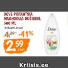 Allahindlus - Dove Pistaatsia
Magnoolia dušigeel
500 ml