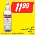 Allahindlus - Viin
Arsenich Vodka,
40%, 1 l