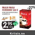 Allahindlus - PAULIG Paula
filtrikohv 500 g