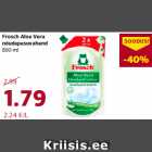 Allahindlus - Frosch Aloe Vera
nõudepesuvahend
800 ml