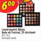 Allahindlus - Lauvärvipalett Ablaze, Nude või Festival, 20 värvitooni