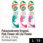 Puhastuskreem Original, Pink Flower või Lila Flower