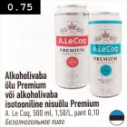 Alkohoolivaba õlu Premium või alkoholivaba isotooniline nisuõlu Premium