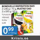 BONDUELLE INSPIRATION MAIS 2 X 85 G / 70 G, MUSTAD OAD 2 X 100 G / 65 G