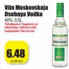 Allahindlus - Viin Moskovskaja
Osobaya Vodka
