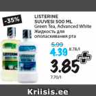 Allahindlus - LISTERINE
SUUVESI 500 ML