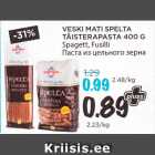 Allahindlus - VESKI MATI SPELTA
TÄISTERAPASTA 400 G