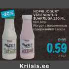 Allahindlus - NOPRI JOGURT
VÄHENDATUD
SUHKRUGA 250 ML