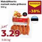 Allahindlus - Maks&Moorits
maitselt mahe grillvorst
900 g