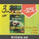 Allahindlus - Kohv Jacobs Krönung, 500 g