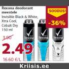 Allahindlus - Rexona deodorant
meestele