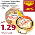 Allahindlus - President Camembert
valgehallitusjuust