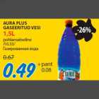 AURA PLUS GASEERITUD VESI 1,5L pohlamaitseline