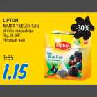 LIPTON MUST TEE 20x1,8g siniste marjadega