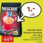 Allahindlus - Nescafe Classic
lahustuv kohvijook
3in1, 175 g