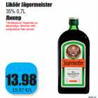 Alkohol - Liköör Jägermeister