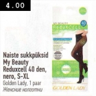 Naiste sukkpüksid My Beauty Reduxcell 40 den, nero, S-XL