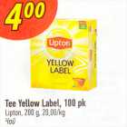Tee Yellow Label, 100 pk