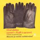 Магазин:Hüper Rimi, Rimi,Скидка:Мужские и женские кожаные перчатки