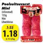 Poolsuitsuvorst Mini (viilutatud) 135g