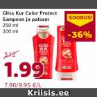 Allahindlus - Gliss Kur Color Protect
šampoon ja palsam