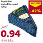 Allahindlus - Royal Blue
sinihallitusjuust
100 g