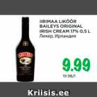 IIRIMAA LIKÖÖR
BAILEYS ORIGINAL
IRISH CREAM 17% 0,5 L