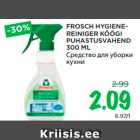 Allahindlus - FROSCH HYGIENEREINIGER
KÖÖGI
PUHASTUSVAHEND
300 ML