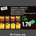 Allahindlus - ZUMOSOL VÄRSKELT
PRESSITUD MAHL 1 L