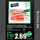 Allahindlus - PROSCIUTTO CRUDO DEL
POGGIO TOORSUITSUSINK 70 G