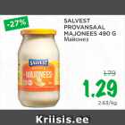 Allahindlus - SALVEST
PROVANSAAL
MAJONEES 490 G