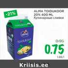 Allahindlus - ALMA TOIDUKOOR
20% 400 ML