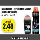 Allahindlus - Deodorant L´Oreal Men Expert Carbon Protect