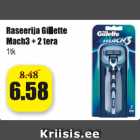 Allahindlus - Raseerija Gillette Mach3 + 2 tera 1 tk