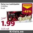 Allahindlus - Daisy Lux tualettpaber 3-kihiline 8 rulli