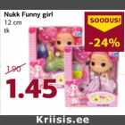 Allahindlus - Nukk Funny girl 12 cm