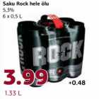 Allahindlus - Saku Rock hele õlu 5,3% 6 x 0,5 l