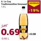 Allahindlus - A.Le Cog Traditsiooniline limonaad 1,5 l