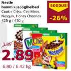 Allahindlus - Nestle hommikusöögihelbed Cookid Crisp, Cini Minis, Nesguik, Honey Cheerios 425 g / 450 g