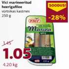 Allahindlus - Vici marineeritud heeringafilee vürstikas kastmes 250 g