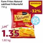 Allahindlus - Farm Frites Natural sakilised frikartulid 750 g