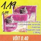 Allahindlus - Whiskas kiisueine, 4 x 100 g