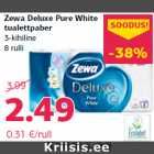 Allahindlus - Zewa Deluxe Pure White
tualettpaber