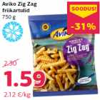 Allahindlus - Aviko Zig Zag
friikartulid
750 g