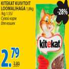 Kitekat kuivtoit loomalihaga