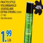 Fructis Style Volume & Hold juukselakk extra strong