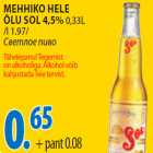 Mehhiko hele õlu Sol