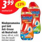 Nõudepesumasina
geel Gold
Anti-Grease
või NeutraFresh